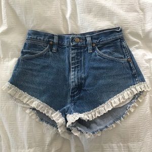 High rise Denim shorts